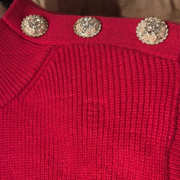 Beautiful fuchsia sweater size small 50% viscose 50% polyester - Picture 2 of 3